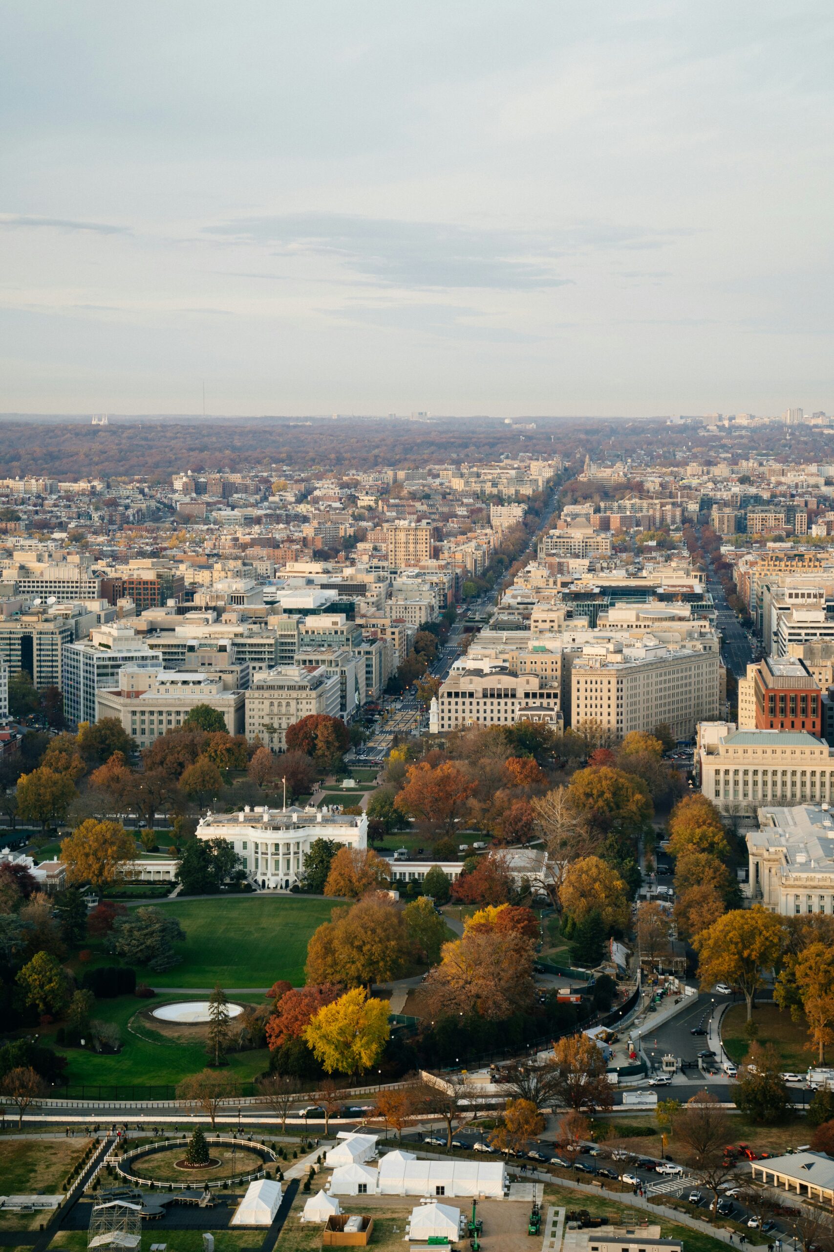 entry level jobs DMV — aerial view of Washington DC representing career opportunities across the DC Maryland and Virginia region in 2026.