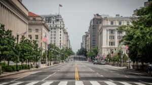 Downtown Washington, DC — the market covered by the 2026 DMV salary guide.